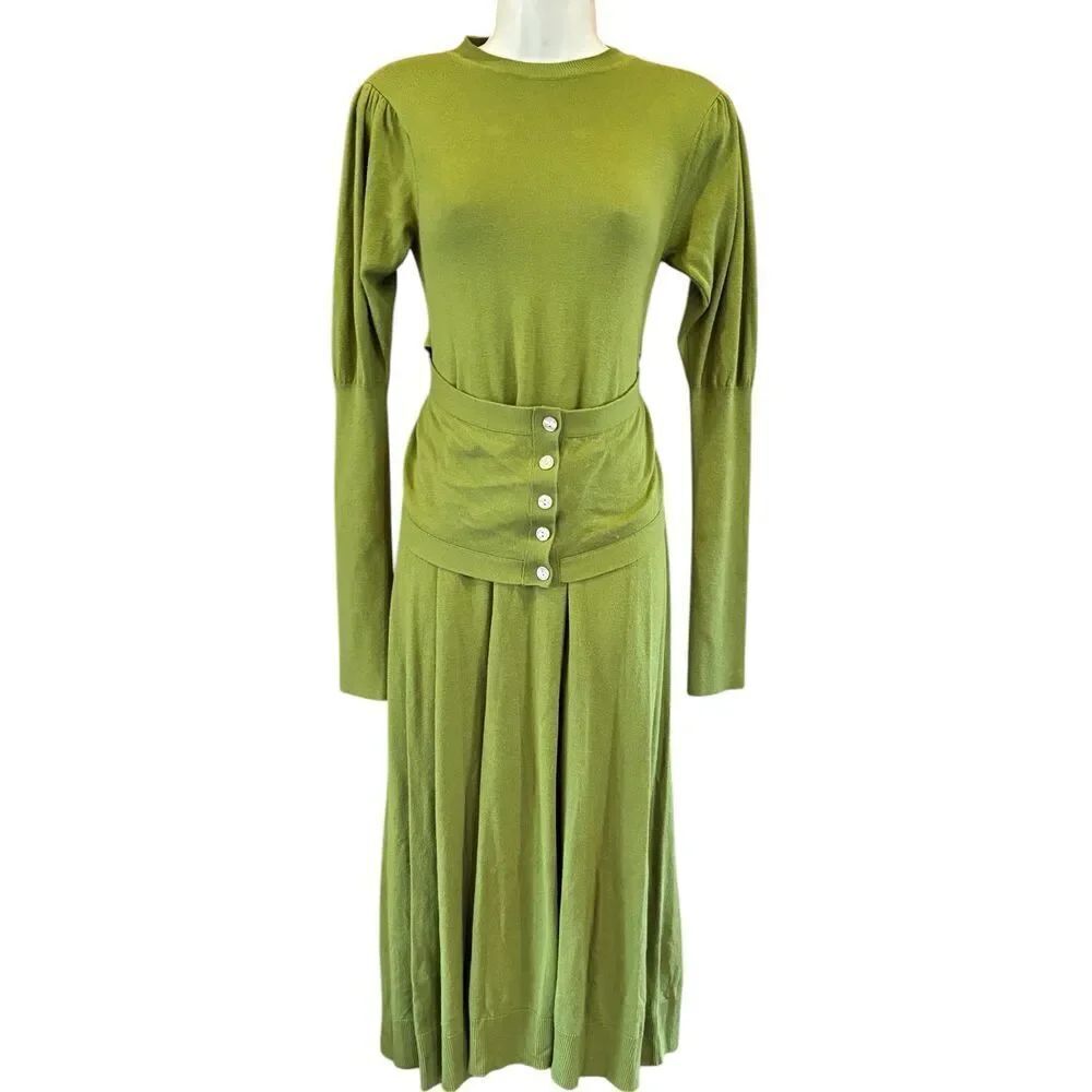 Ulla Johnson Long Sleeve Jersey Knit Dress NWT Size 0